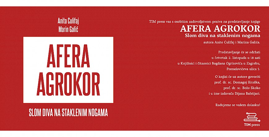 Presentation of the book „Agrokor Affair. The Collapse of the Glass-legged Giant“
