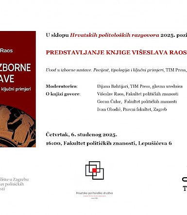 „An Introduction to Electoral Systems“ book launch