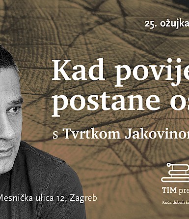 Ritam&Knjiga – „Kad povijest postane osobna“ s Tvrtkom Jakovinom